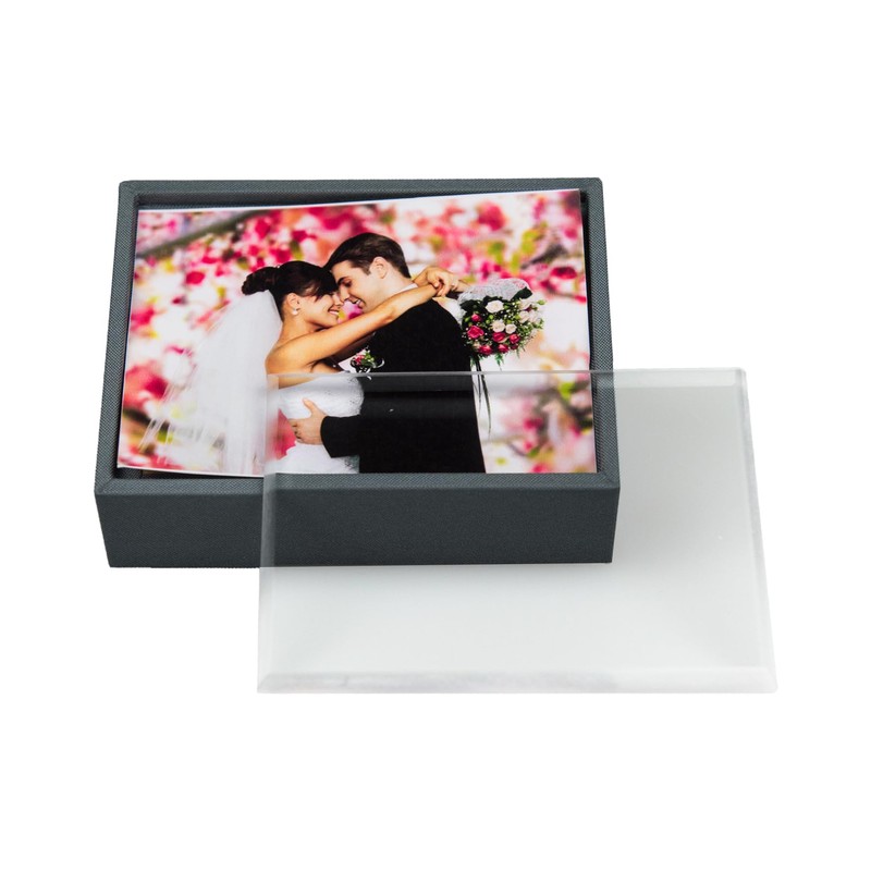 Crystal USB Flash Drive with Box Wedding Design - Elegant