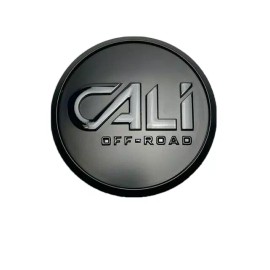 Cali Off-Road Matte Black/Gloss Black Logo Snap In Wheel Center Cap C109109MB02