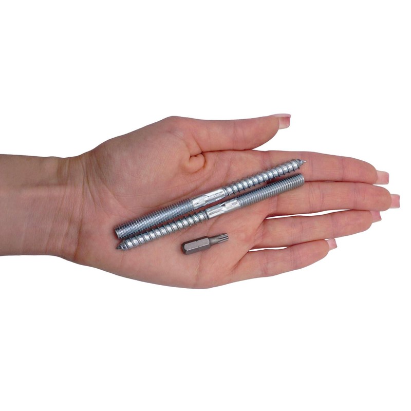 SKIR'CO (10 pcs) Hanger Bolts M8 x 110 mm, Double