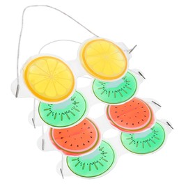 DECHOUS 4Pcs Reusable Gel Eye Masks PVC Cooling Eye Masks for Mixed Colors Puffiness Dark Circles for Sleep Relaxation
