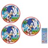 Unique Sonic Birthday Party Supplies Bundle Pack includes 24 Lunch