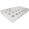 31 compartments, 1 per Day, 4 Week Monthly Pill Organizer
