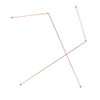 Namvo Copper Dowsing Rods, 2 Pieces 99.9% Copper Dowsing Rods