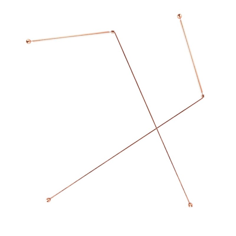 Namvo Copper Dowsing Rods, 2 Pieces 99.9% Copper Dowsing Rods