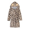 Umeyda Girls Fleece Hooded Robes, Warm Printed Bath Robe for