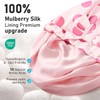 LitBear Luxury Silk Lined Shower Caps for Women Reusable Waterproof,