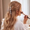 Pearl Claw Clips Fancy Hair Clips Silver Hair Accessories for