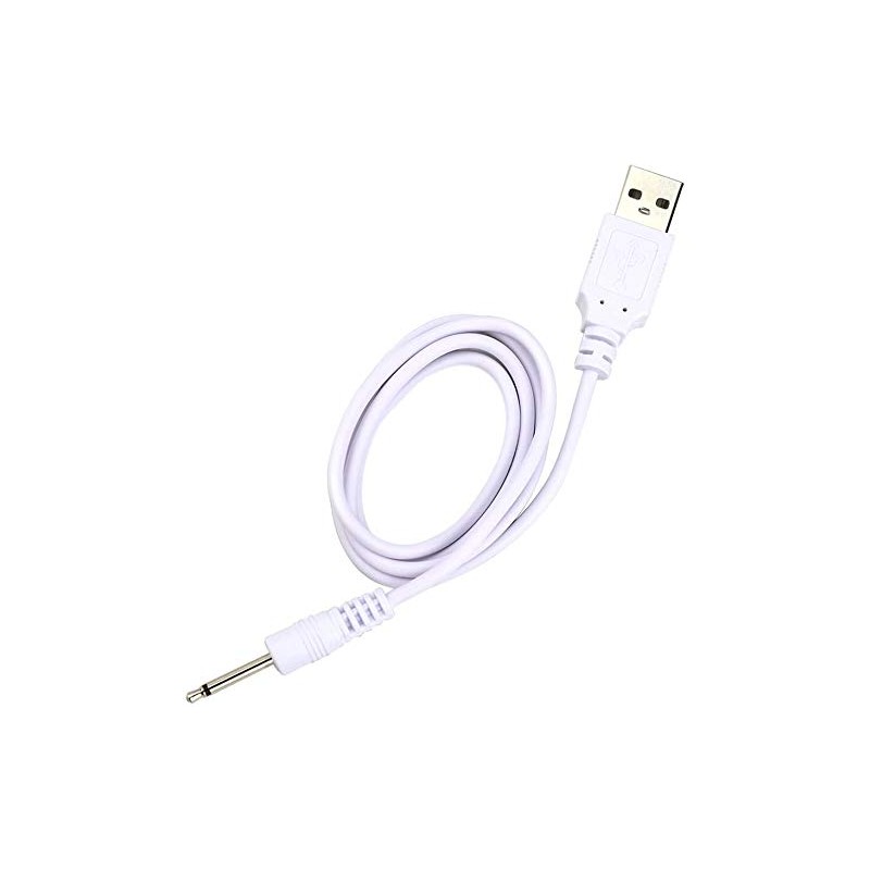 Accessonico Replacement-Charging-Charger-Rechargeable-Massagers, DC Cable USB Cord - 2.5mm (2 Pack)