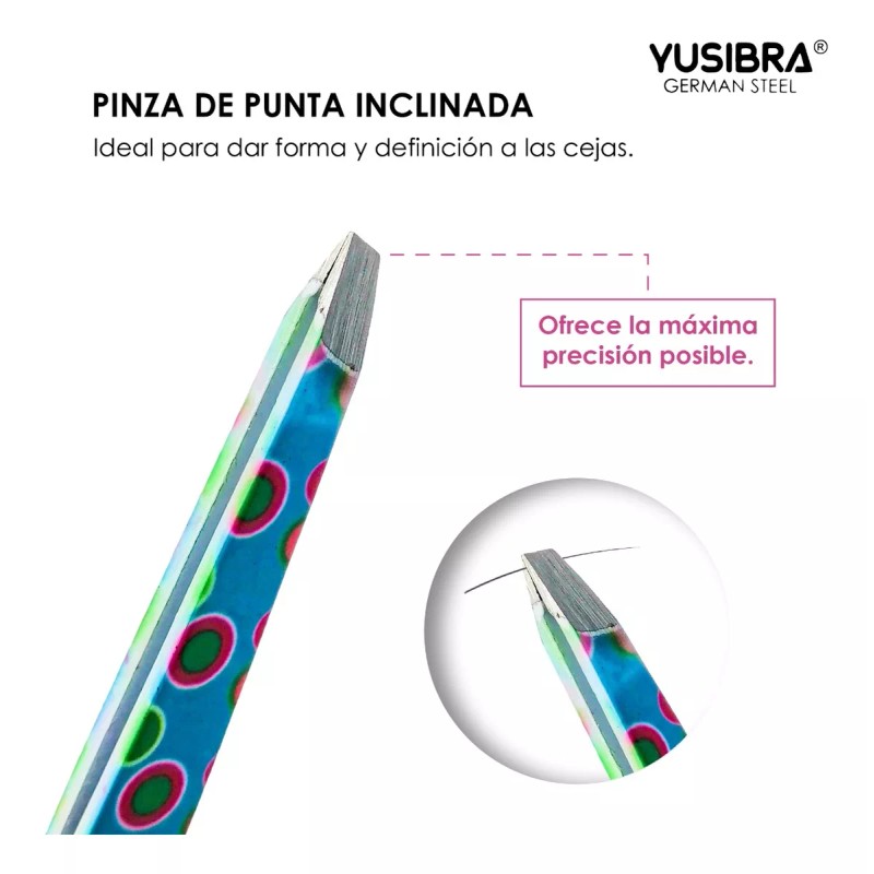Yusibra Pinza Profesional Inoxidable Para Ceja Y Depilación Facial