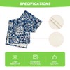 Artoid Mode Blue Floral Paisley Table Runner, Seasonal Spring Kitchen