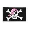 Pink Girl Pirate Skull Flag 3x5 Ft Outdoor Indoor With