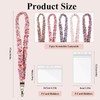 5PCS Stretchy Scrunchie Lanyards for ID Badges Keys with 10