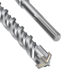 SDS Max Drill Bit 35 x 260 mm, Concrete Drill Bit with 4 Carbide Cutting Edges and Double Helix, Hammer Drill Bit for Concrete, Stone, Natural Stone