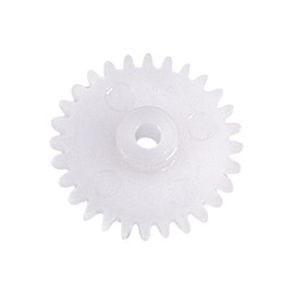 Bettomshin Plastic Gear 282A 0.5 Modulus Pulley Belt Shaft Robot RC Motor Hand DIY Mechanical Parts Kit White 20pcs