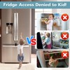 Dhiedas Fingerprint Cable Lock, Fridge Locks with Fingerprint Bluetooth APP
