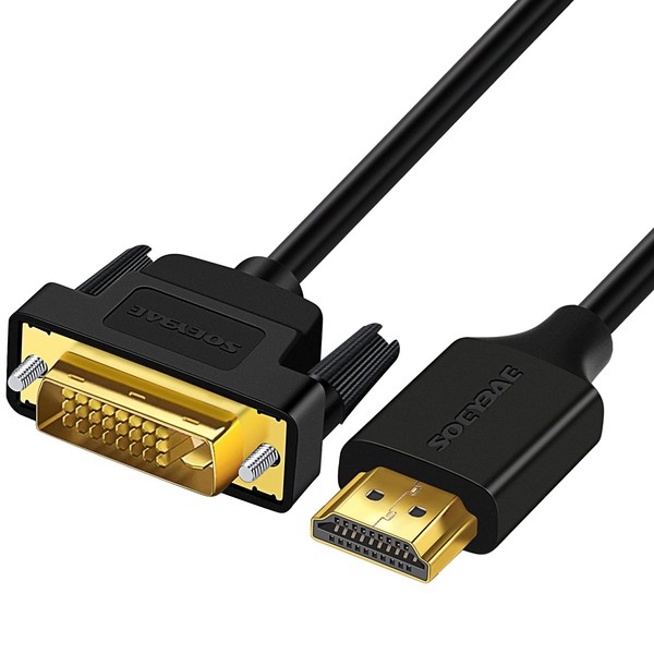 SOEYBAE HDMI to DVI Converter Adapter, 1080P 1080P, Compatible with