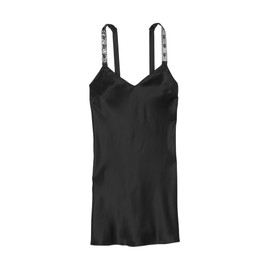 Victoria's Secret Shine Strap Slip Dress, Black (S)