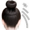 Shripharm fine hair fixing pin bun hair ponytail hairpin 4 size set, 4 pieces, black / 슈리팜 잔머리 고정핀 올림머리 똥머리 헤어핀 4사이즈 세트, 4개, 블랙