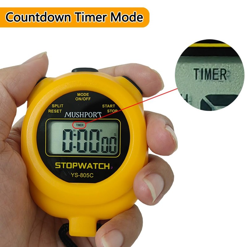 2 Pack Digital Sport Stopwatch Timer for Coaches, ON/Off Countdown
