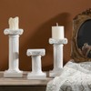 FOMIYES 3pcs Roman Pillar Candle Holder Mini Greek Columns Statue