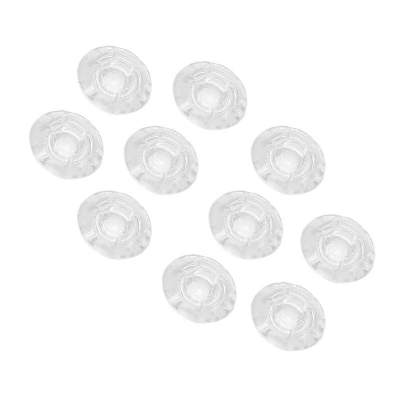 10Pcs Footswitch Toppers Clear Transparent Universal for Guitar Effects Pedal