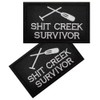 Vmcoatdu 2 Pieces Creek Survivor Embroidered Patch Badge Emblem with