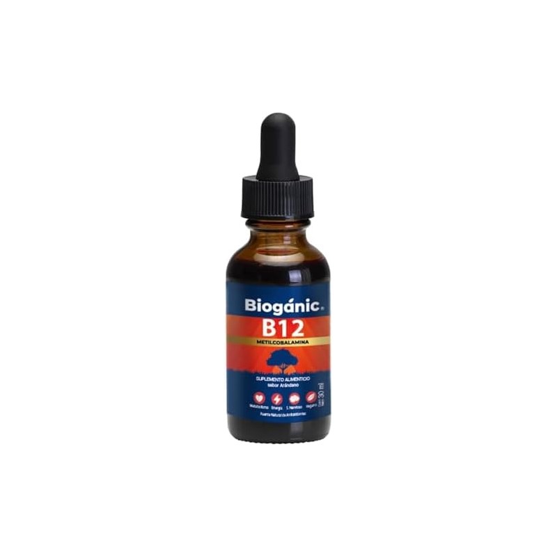 Suplemento Alimenticio Vitamina B12 Metilcobalamina L?quida Sublingual Sabor Ar?ndano 30ml