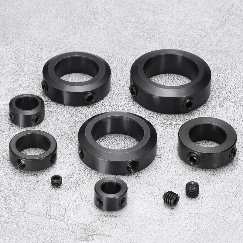 uxcell 4pcs Set-Screw Collars 25mm Bore, 1045 Steel Shaft Collars,
