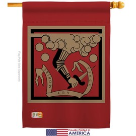 Bedford Flag Garden House Flags Set Americana US Historic July Memorial Veteran Independence United State American Small Decorative Gift Yard Banner Made In USA 28 X 40