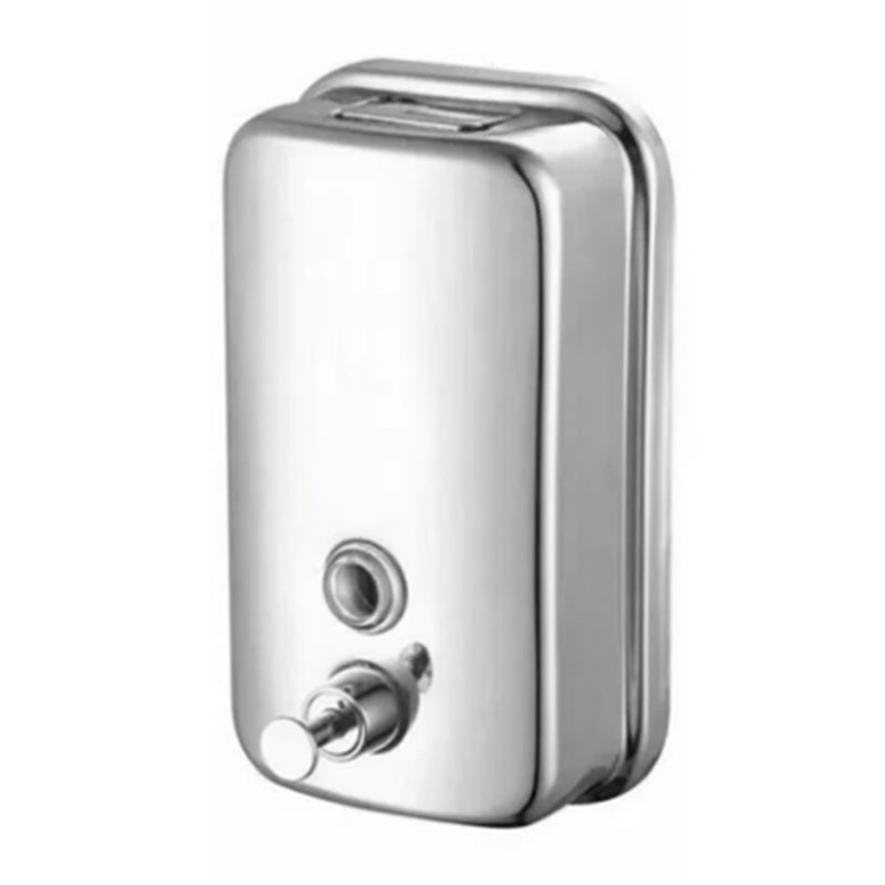 800ml Wall Mount Manual Soap Dispenser Stainless Steel Commercial Soap