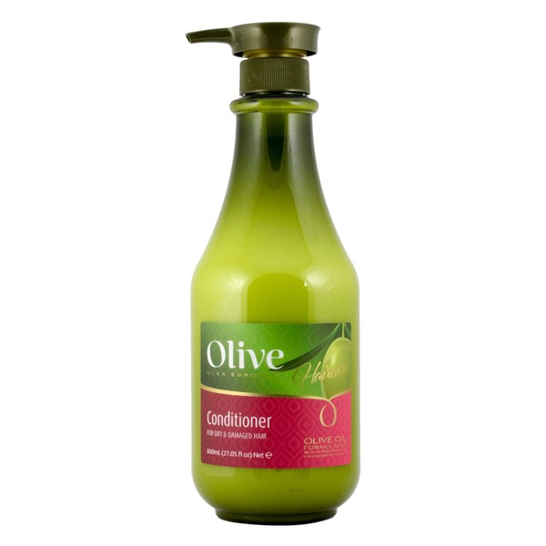 Nourishing Olive Conditioner by Frulatte with Organic Olive Oil, rich in Vitamins A, D & E for dry and damaged hair 27 fl oz