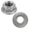 Nuts made of stainless steel with serrated edge, M3, nuts