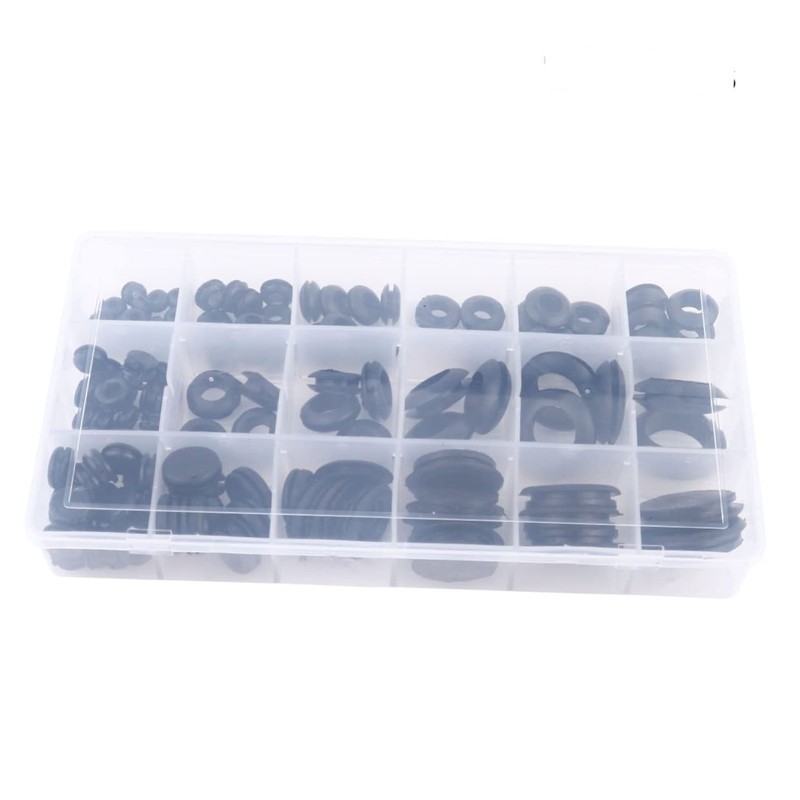 iplusmile 125pcs Rubber Seal Gasket Kit with Box Heat-Resistant Elastic