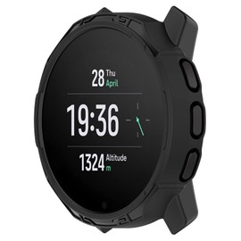 LOKEKE Compatible with Suunto 9 Peak Pro Protective Case Cover, TPU Protective Case Cover Shell Compatible with Suunto 9 Peak Pro / 9 Peak(TPU Black)