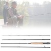 Protable Carbon Fiber Fly Fishing Rod Telescopic Pole Tackle Accessory