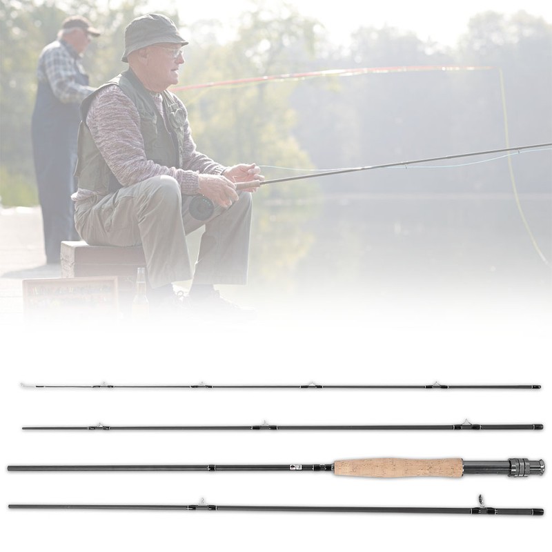 Protable Carbon Fiber Fly Fishing Rod Telescopic Pole Tackle Accessory