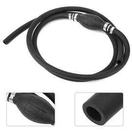 Fuel Line Assembly, Hand Transfer Fuel Pump with 8mm Primer Fuel Line Hose, Universal Hose Fuel Line Assembly Outboard Primer Bulb for Car Marine Boat