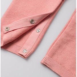 Stellou & friends Jumpsuit for Babies & Toddlers, Wool Suit, Baby Clothing Made of 100% Cotton, Winter Jumpsuit, One-Piece with Buttons in Wood Look and Slanted Raglan Sleeves, Oeko-Tex 100 Certified,