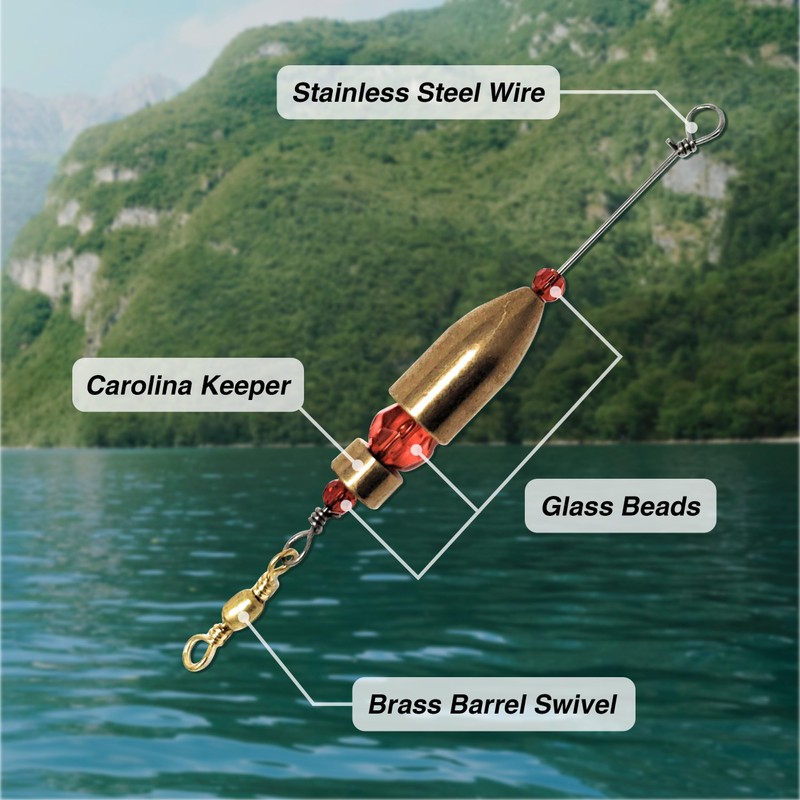 Reaction Tackle Carolina Rig - 1/2oz - Brass