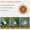 SUCANY Gardena Garden Sprinkler, Sturdy Metal Mandrel, Continuously Adjustable Irrigation