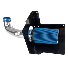 KAX 3.5 inch Cold Air Intake System Kit & Heat Shield Replacement for Chevy Silverado 1500 2007-2008 4.8L/5.3L/6.0L V8, Tahoe 07-08, Suburban 1500 07-08, GMC Sierra 1500 07-08, High Performance, BLACK