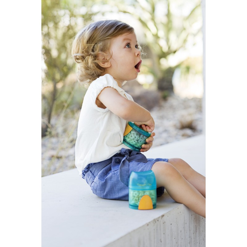 Boon B460 Contenedor Búho, morado/verde