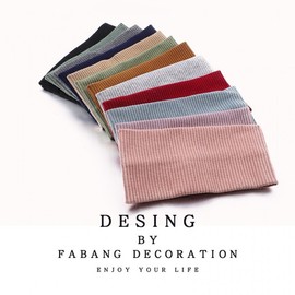 Korean Style Sports Headband for Face Washing, Yoga, Running - Knit, Sweat-Absorbing, All-Match Free Size/10 Dark Gray 15ea