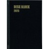 Hakubunkan 2025 B6 Monthly Desk Block, 18 Months, Black, No.175