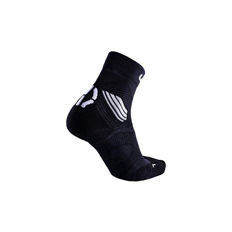UYN Men's Run Trail Challenge Sock, Black/White, M EU
