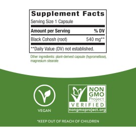 Natures Way Black Cohosh Root 180caps