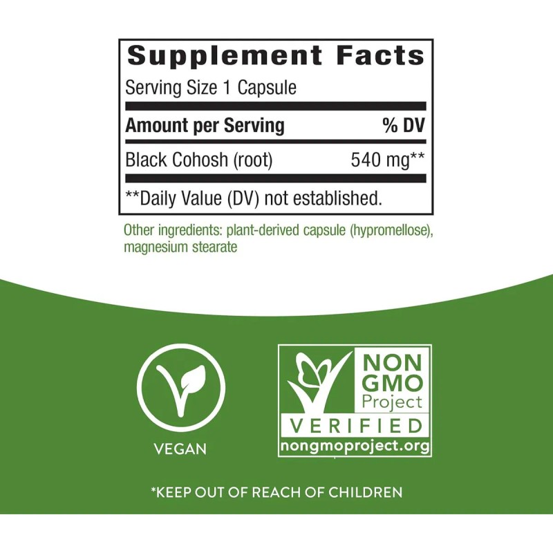 Natures Way Black Cohosh Root 180caps