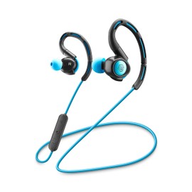 Music Sound ATHLETY Bluetooth Headset for Sports with IPX4 Certification and Flexible Headband - Blue