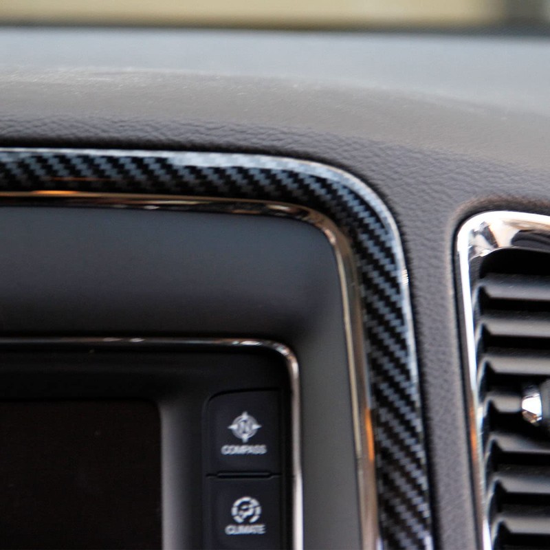 crosselec Carbon Fiber Interior GPS Navigation Panel Frame Cover Trim