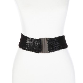 Slinky Brand Sequin Elastic Belt XS/S: approx. 24